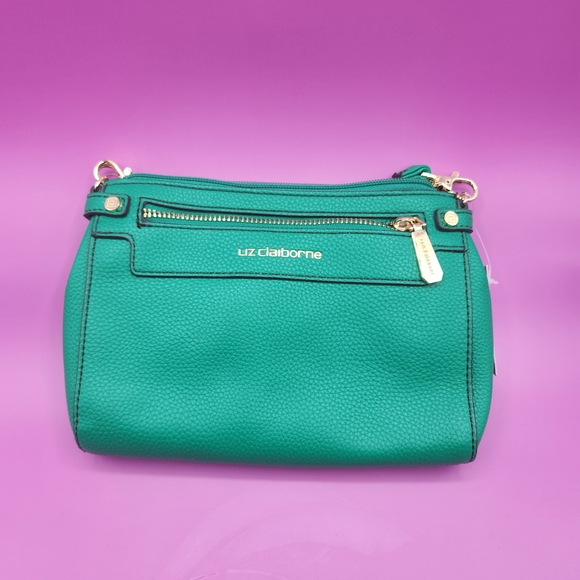 Liz Claiborne Handbags - Liz Claiborne Elly Convertible Crossbody Bag Green NWT